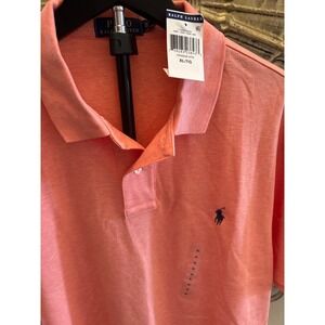 Polo Ralph Lauren Mens XL/TG Orange HTH Classic Fit Short Sleeve Polo Shirt